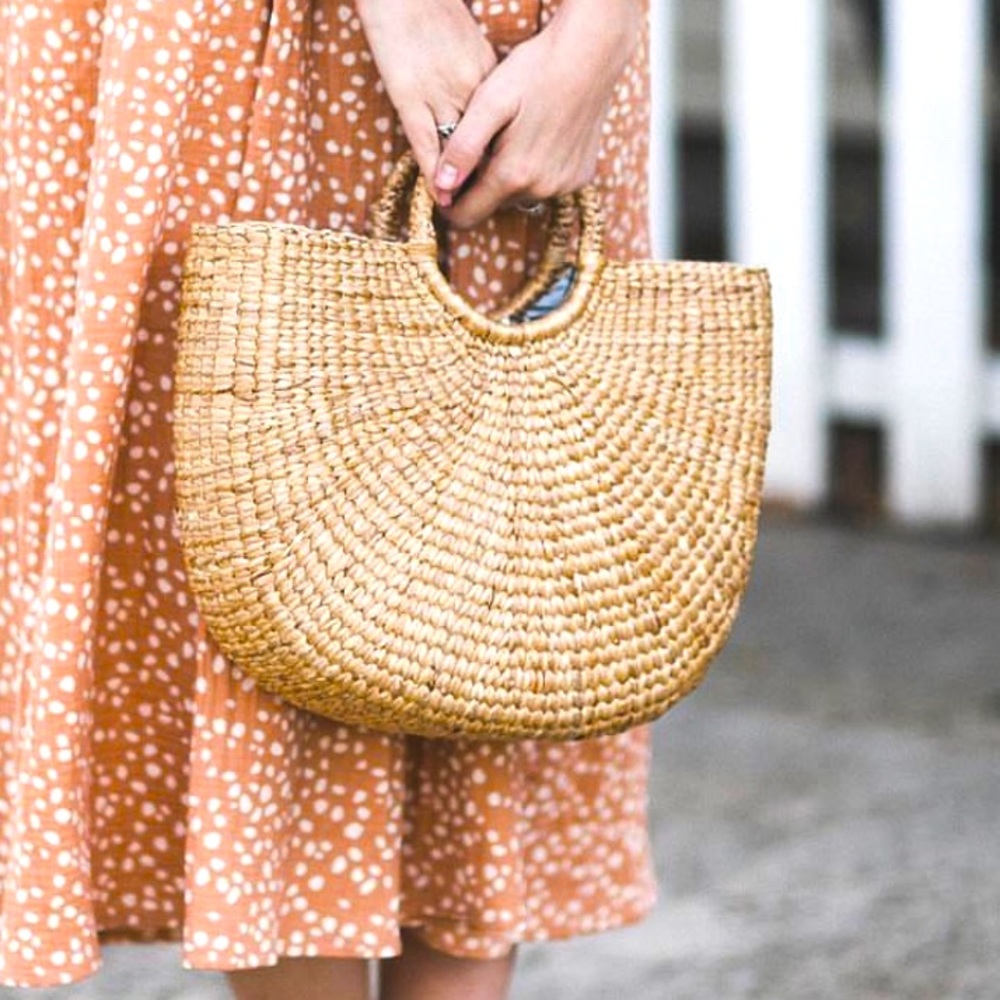 NWOT Large Seagrass Beach Tote